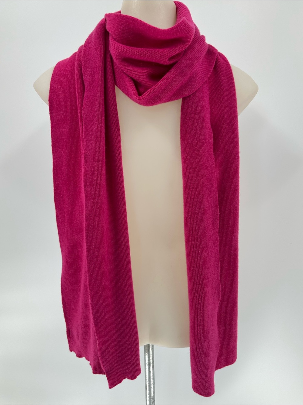 United Colors Of Benetton Bright Fuchsia Knit Scarf 80x21